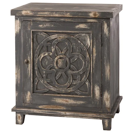 One Door Cabinet  with Celtic Inspired Door Design